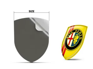 Alfa Romeo Pegatina Silicona Pro Profesional Personalizable